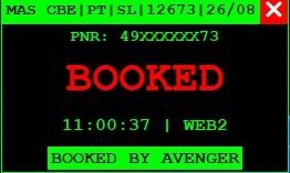 AVENGER Tatkal software