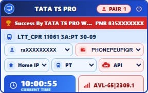Tata TS Pro Tatkal Software with Web Login